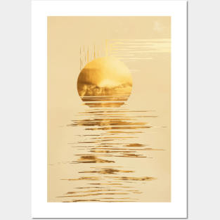 Golden sunset Posters and Art